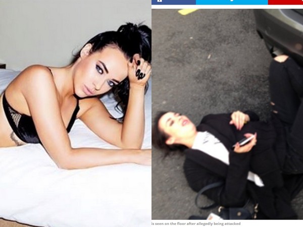 女星挺大肚遇襲摔倒在地 女星挺大肚遇襲摔倒在地