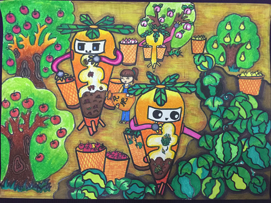 《果園小幫手》金水區(qū)工人第一新村小學 作者：王慧 輔導教師：陳陽