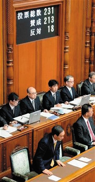 27日，日本國會參議院公布新建“國家安全保障會議”法案投票結(jié)果。
