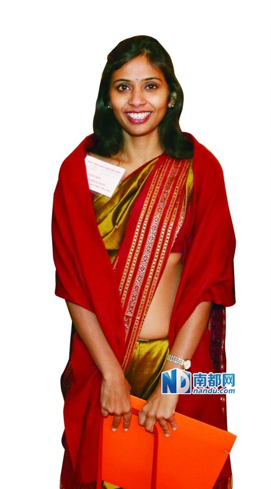 被美國拘押的印度駐紐約副總領(lǐng)事德夫亞尼·科布拉加德。