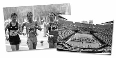 左圖:5月10日,遼寧隊選手耿志耀(左一)在十二運男子50公里競走比賽中。 　　新華社記者 李 鋼攝 　　右圖:6月10日,十二運網(wǎng)球團(tuán)體賽在大連正式開拍,部分比賽遭遇了“零觀眾”的尷尬場面。 　　人民視覺