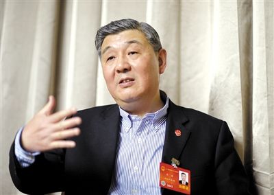 今年全國兩會期間，全國人大代表、浙江高院院長齊奇接受記者采訪。新京報記者 陳杰 攝