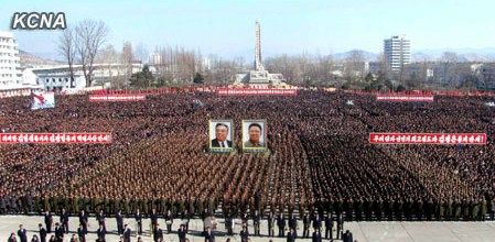 朝鮮民眾稱，朝鮮軍民“將在任意時期、對任意對象隨意實(shí)施無止境的正義打擊，一定實(shí)現(xiàn)民族的夙愿祖國統(tǒng)一大業(yè)”。