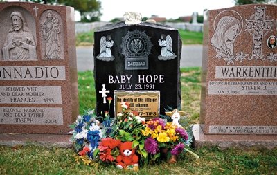 “希望寶寶”的墓碑。