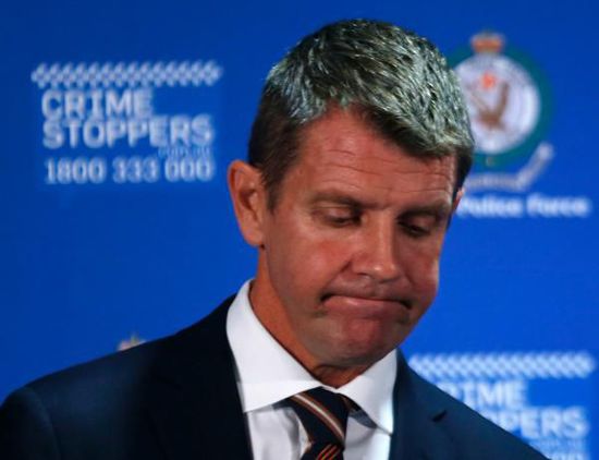 　新南威爾士州州長(zhǎng)Mike Baird出席新聞發(fā)布會(huì)。