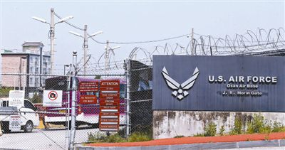 5月28日，韓國(guó)烏山市，美駐韓空軍基地