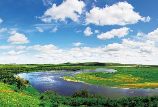 　　抻直后長度超過黃河10倍的莫日格勒河?！? complete=