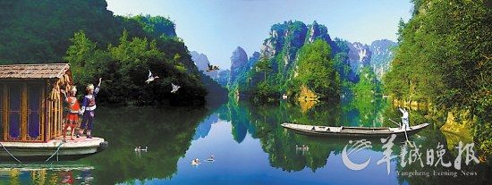 　　寶峰湖集山水于一體,融民俗風情于一身。