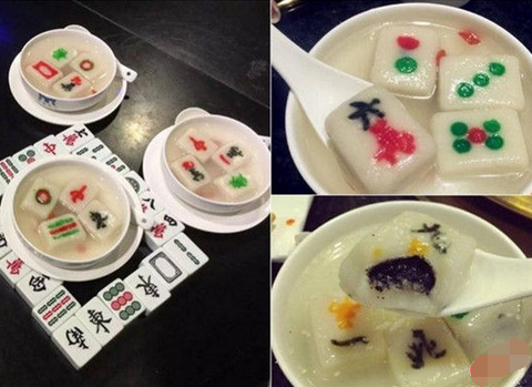 來碗清一色！火鍋店推出創(chuàng)意麻將湯圓