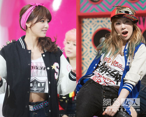 少女時(shí)代演繹新棒球衫高分穿搭 少女時(shí)代演繹新棒球衫高分穿搭