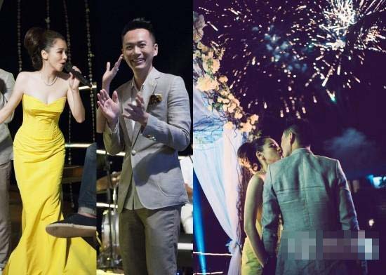 徐若瑄與老公煙火秀下熱吻 徐若瑄與老公煙火秀下熱吻