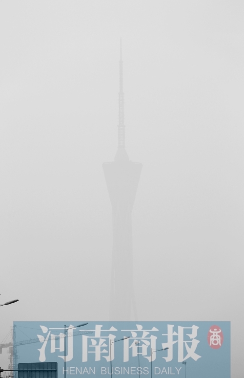 鄭州市區(qū)，霧霾再次來襲