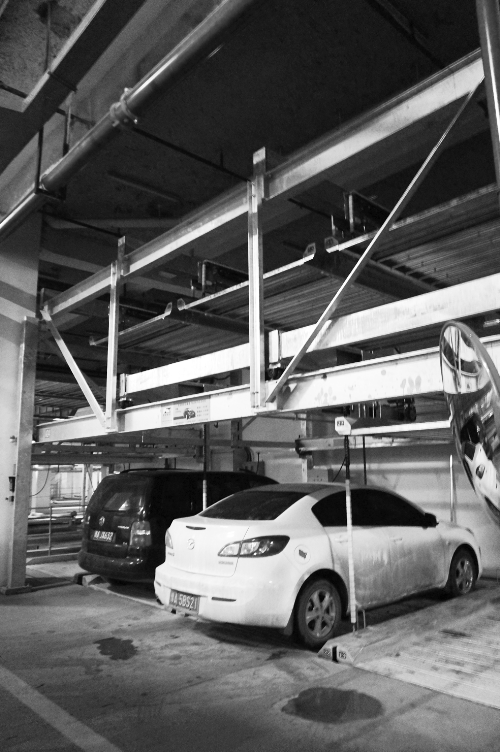 蘇荷立體式公共停車場去年12月開始使用，有384個車位。