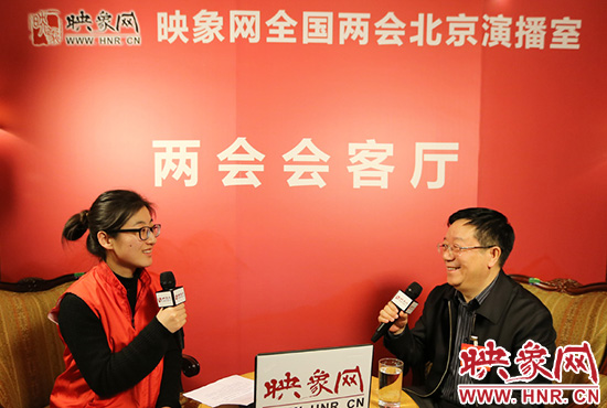 全國人大代表鄭永和做客映象網全國兩會北京直播室。