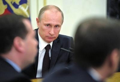 ▲3月21日，在俄羅斯首都莫斯科克里姆林宮，俄羅斯總統(tǒng)普京出席聯(lián)邦安全委員會(huì)會(huì)議。