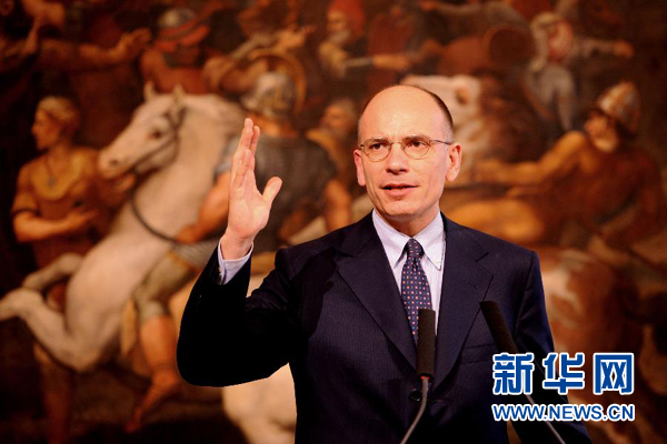  2月13日，意大利政府總理恩里科·萊塔宣布辭職。
