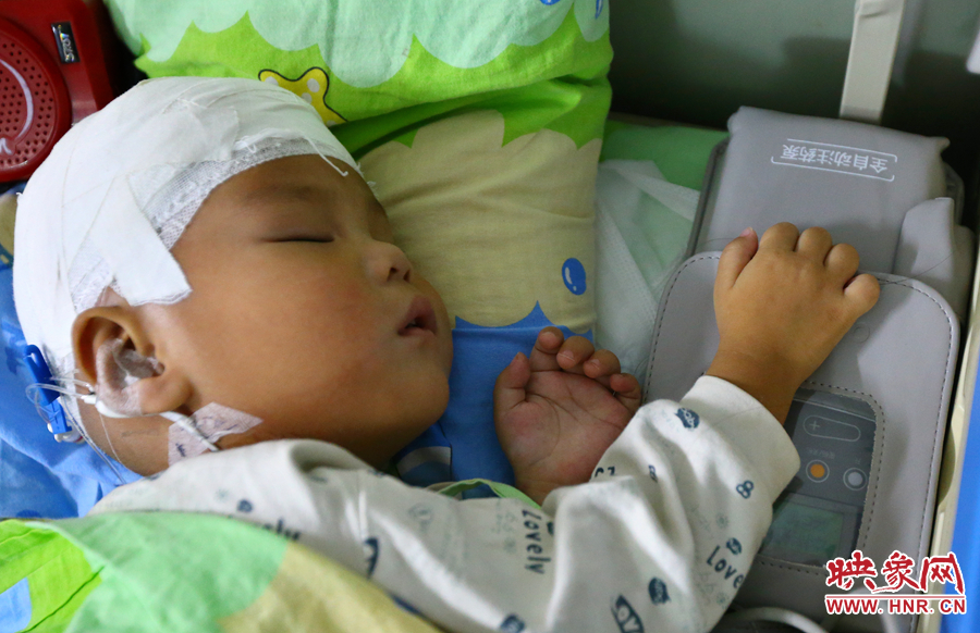 經(jīng)過手術，小龍病情已經(jīng)逐漸好轉，正在甜甜的熟睡