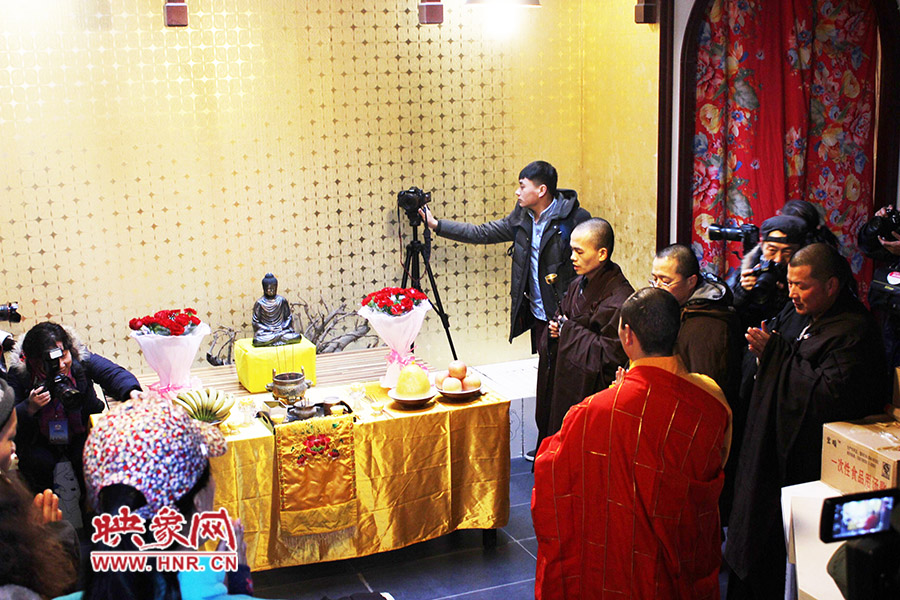 祈福法會(huì)現(xiàn)場(chǎng)。