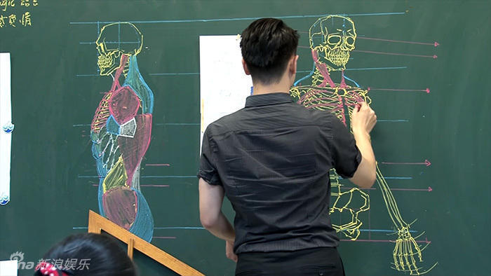 組圖:臺(tái)灣男教師板書逆天 人體骨骼圖堪稱完美 組圖:臺(tái)灣男教師板書逆天 人體骨骼圖堪稱完美