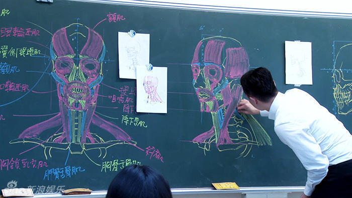 組圖:臺(tái)灣男教師板書逆天 人體骨骼圖堪稱完美 組圖:臺(tái)灣男教師板書逆天 人體骨骼圖堪稱完美