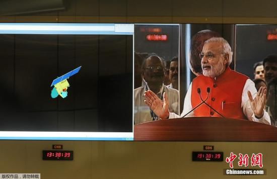 當(dāng)?shù)貢r間9月24日，經(jīng)過近300天的航行，印度“曼加里安”號火星探測器成為了抵達(dá)火星的首個亞洲國家的