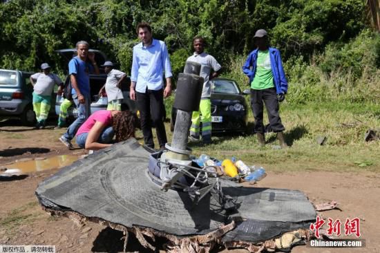 新發(fā)現(xiàn)的疑似馬航MH370殘骸。