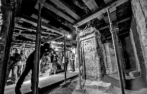 埃及首次向公眾開(kāi)放的古埃及法老圖坦卡蒙乳母之墓內(nèi)景。