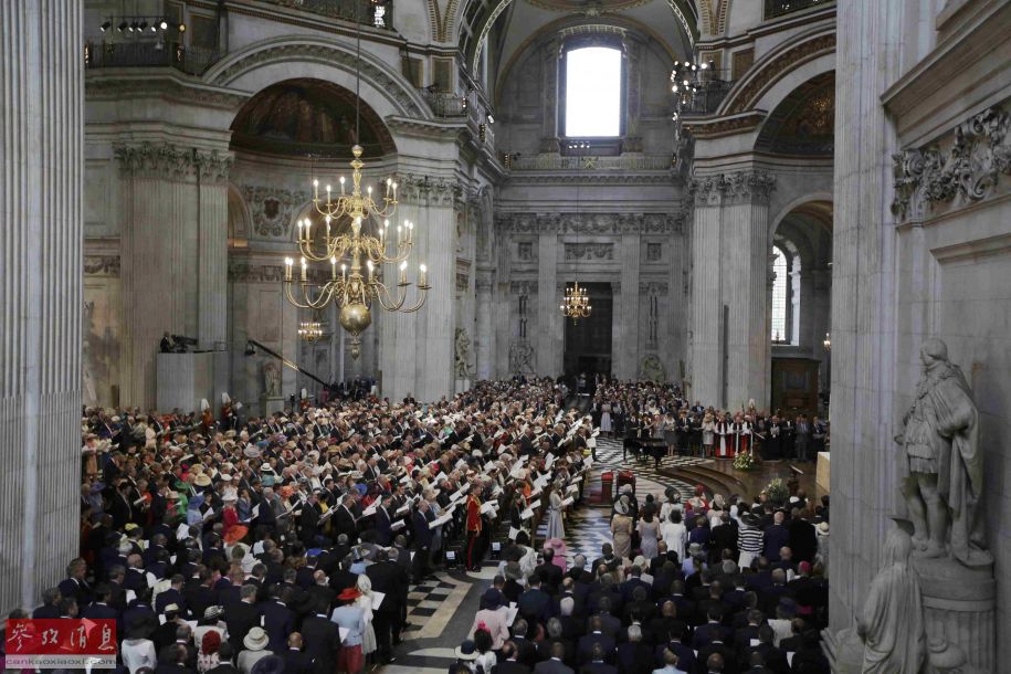 英國女王90大壽現(xiàn)場。