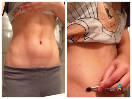 蔡依林 你的馬甲線(xiàn)“脫妝”了！