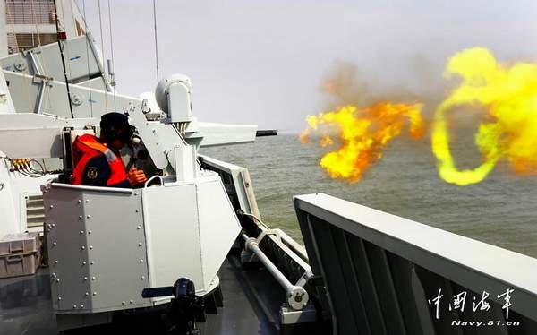 資料圖：海軍056護(hù)衛(wèi)艦進(jìn)行訓(xùn)練。