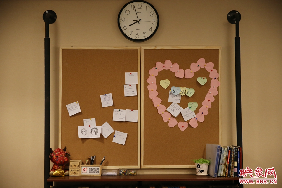 書店內(nèi)的留言板。