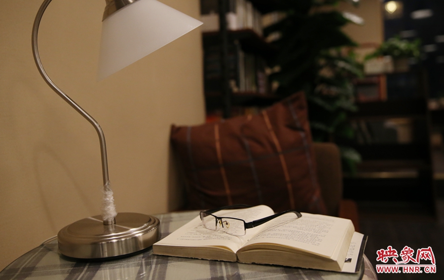 書店內(nèi)的裝飾。