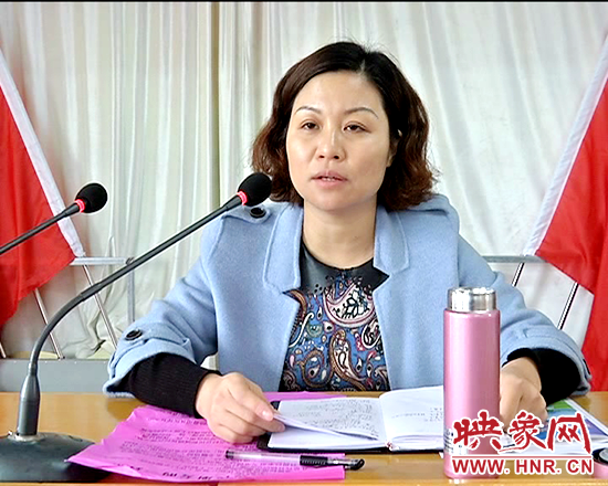 彭橋鄉(xiāng)黨委書(shū)記劉嬡玲講話